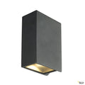SLV QUAD XL 2 Wandleuchte, eckig, anthrazit, LED, 2x3,2W, 3000K, up-down