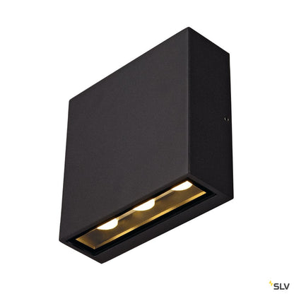 SLV BIG QUAD Wandleuchte, eckig, anthrazit, 6x1W LED, warm-weiss