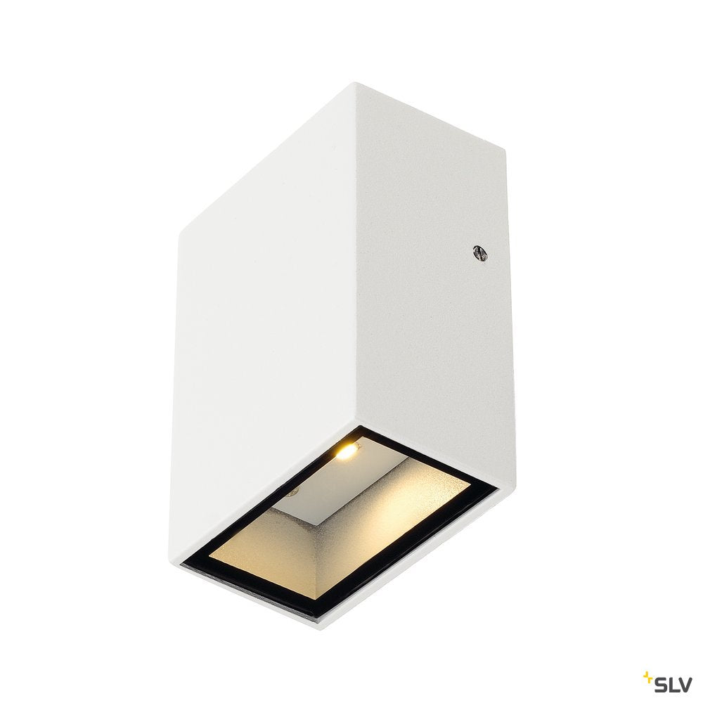 SLV QUAD 1 Wandleuchte, eckig, weiss, LED, 1x3W, 3000K