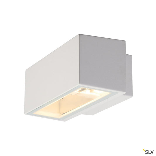 SLV BOX R7s Wandleuchte, eckig, weiss, R7s, max. 80W, up-down