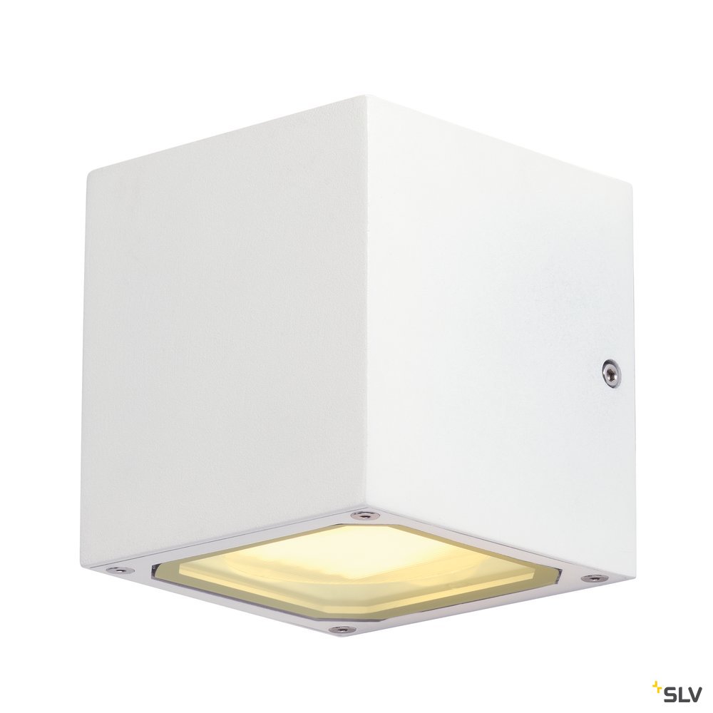 SLV SITRA CUBE Wandleuchte, weiss, 2xGX53, max. 2x9W