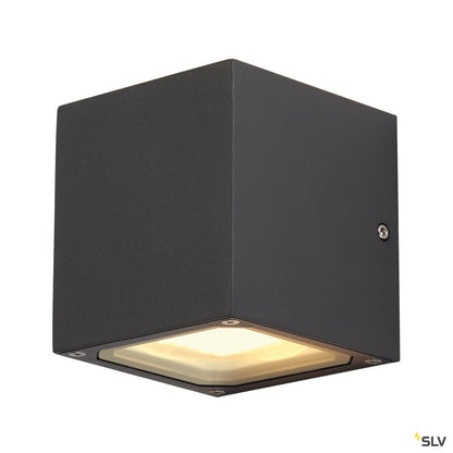 SLV SITRA CUBE Wandleuchte, anthrazit, 2xGX53, max. 2x9W