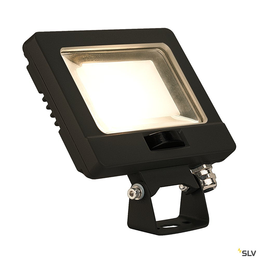 SLV SPOODI SENSOR, LED Outdoor Wandaufbauleuchte, 11W, schwarz, 3000K