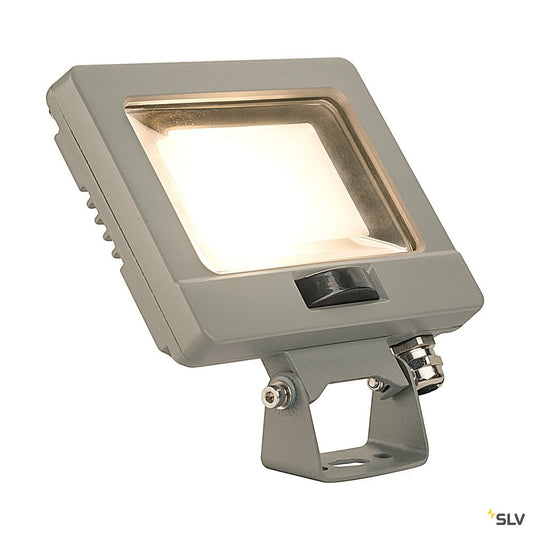 SLV SPOODI SENSOR, LED Outdoor Wandaufbauleuchte, 11W, silbergrau, 3000K