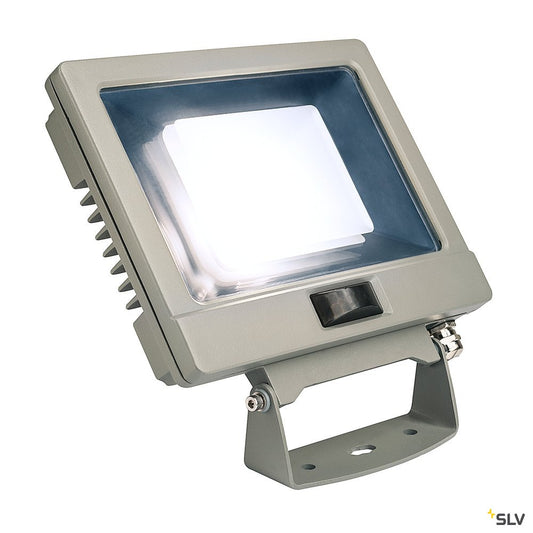 SLV SPOODI SENSOR, LED Outdoor Wandaufbauleuchte, 30W, silbergrau, 4000K