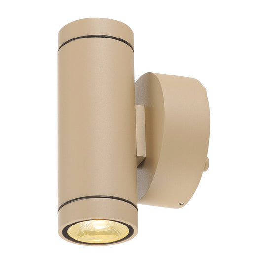 SLV GUNNSY WALL UP/DOWN Wandleuch- te, sandy beige, 2x6W LED, 3000K