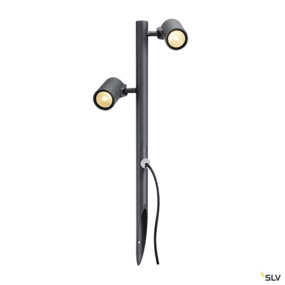 SLV GUNNSY Leuchtenkopf, double spot, sandy anthracite, 8W LED, 3000K