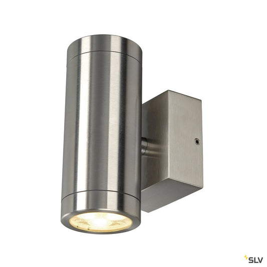 SLV ASTINA STEEL LED Wandleuchte, rund, Edelstahl 316