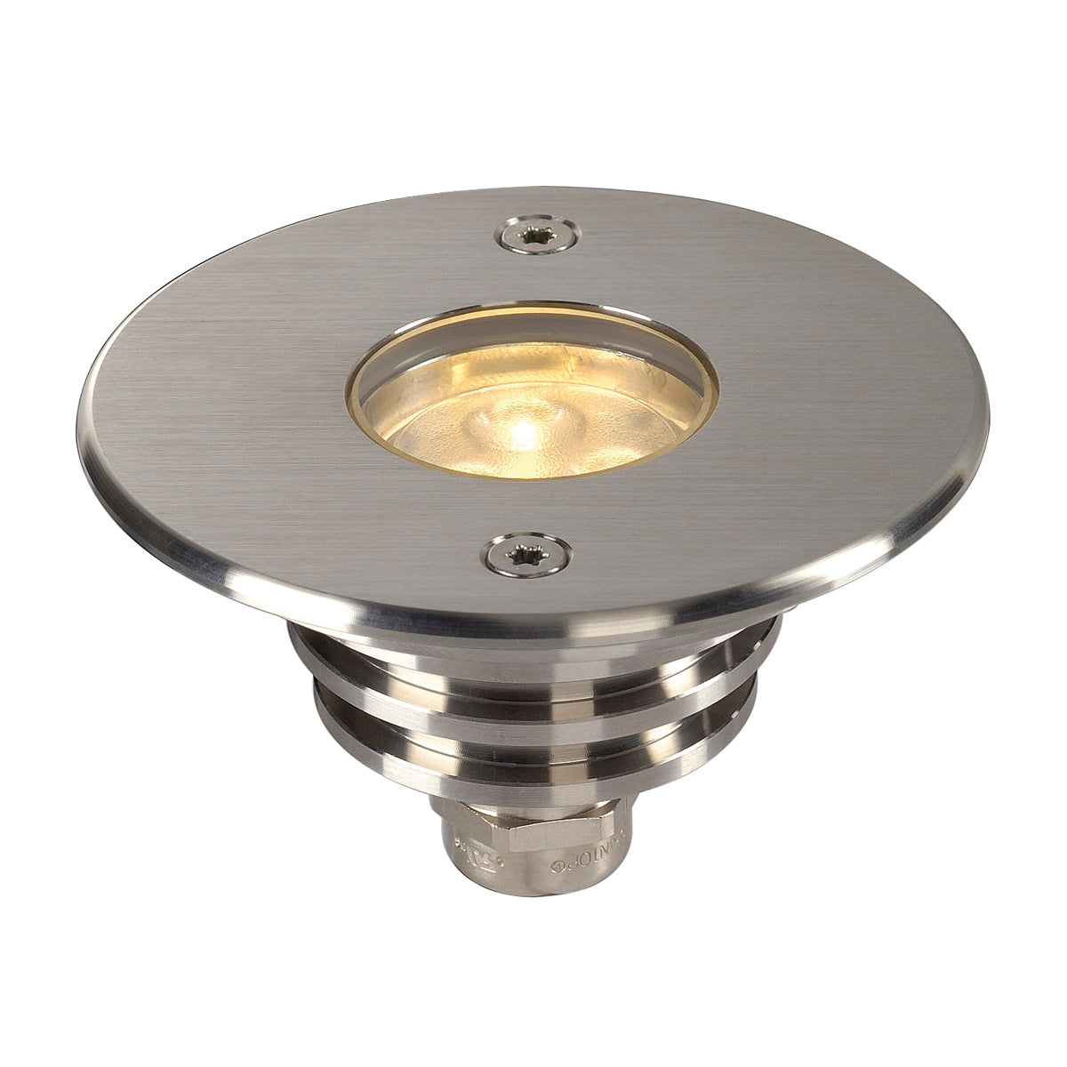 SLV DASAR LED LV PRO Bodeneinbau- leuchte, rund, Edelstahl 316, 6W, 3000K, 12-25V, IP67