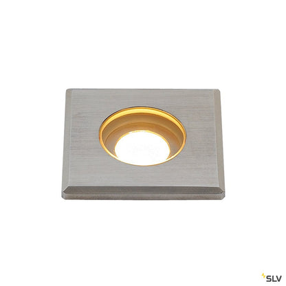 SLV DASAR LED MINI Bodeneinbau- leuchte, eckig, Edelstahl 316, 2W, 3000K, 12-24V, IP67