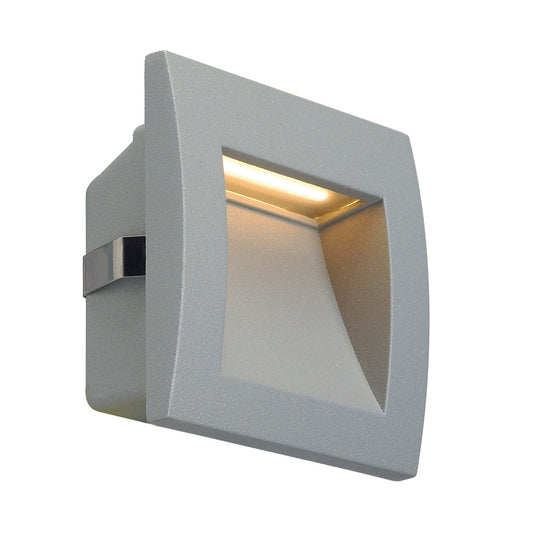 SLV DOWNUNDER OUT LED S Wand- einbauleuchte, silbergrau