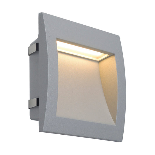 SLV DOWNUNDER OUT LED L Wand- einbauleuchte, silbergrau
