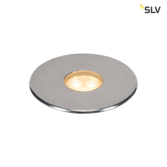 SLV DASAR Premium LED 100, Boden-einbauleuchte, rund, 6W, 60°,3000K