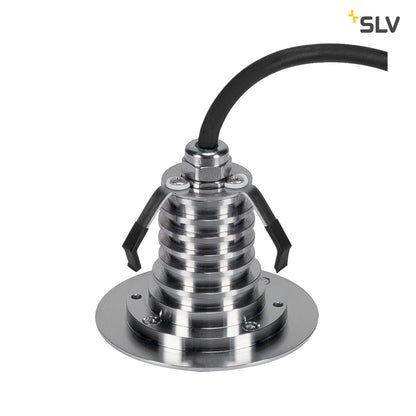 SLV DASAR Premium LED 100, Boden-einbauleuchte, rund, 6W, 60°,3000K