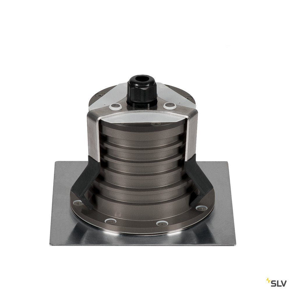 SLV DASAR PREMIUM HV, Bodeneinbau- leuchte, eckig, 10W, 24°, 3000K