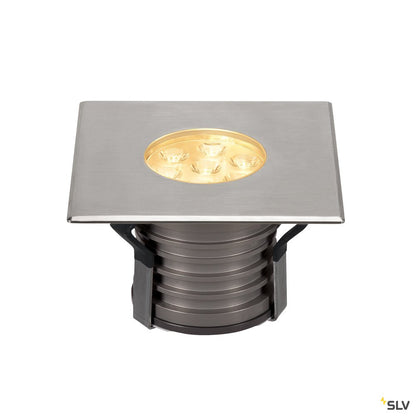 SLV DASAR PREMIUM HV, Bodeneinbau- leuchte, eckig, 10W, 24°, 3000K