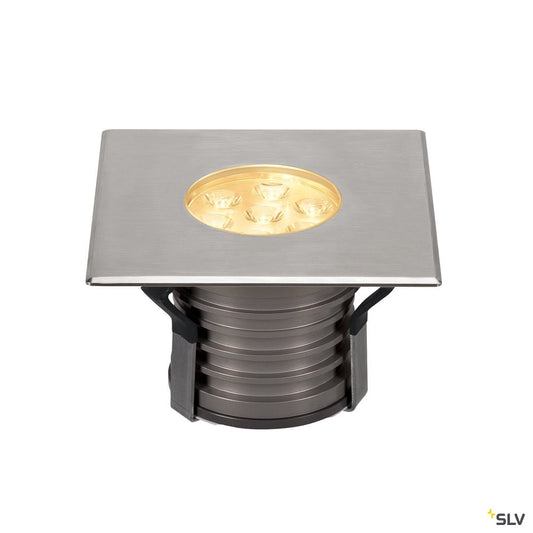 SLV DASAR PREMIUM HV, Bodeneinbau- leuchte, eckig, 10W, 24°, 3000K