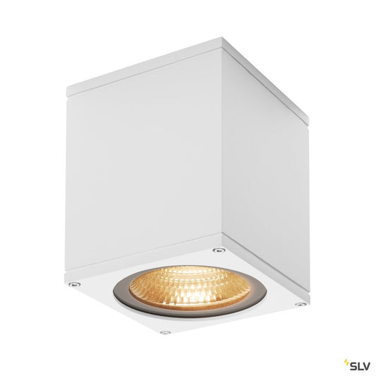 SLV BIG THEO WALL, Outdoor Wandleuchte, Flood down, LED, 3000K, weiß, B/H/T 13/14/13,5 cm