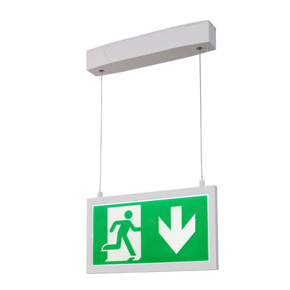 SLV P-LIGHT Emergency Series Exit sign BIG pendant white