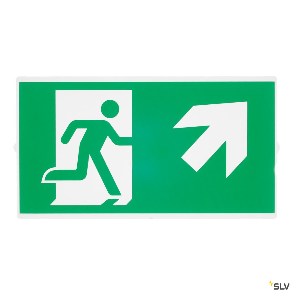 SLV P-LIGHT Emergency Series Stair Signs for Exit Wall, Ceiling, Pendant, small, green