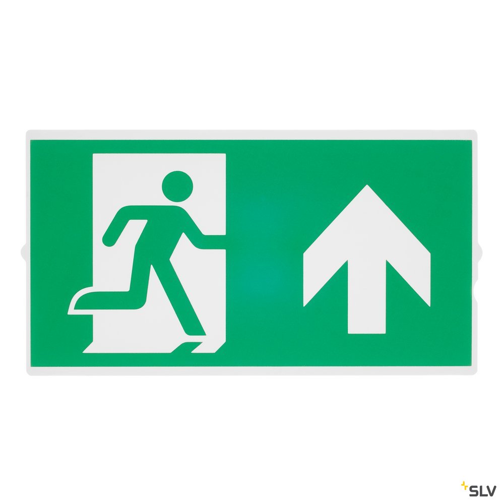 SLV P-LIGHT Emergency Series Stair Signs for Exit Wall, Ceiling, Pendant, small, green