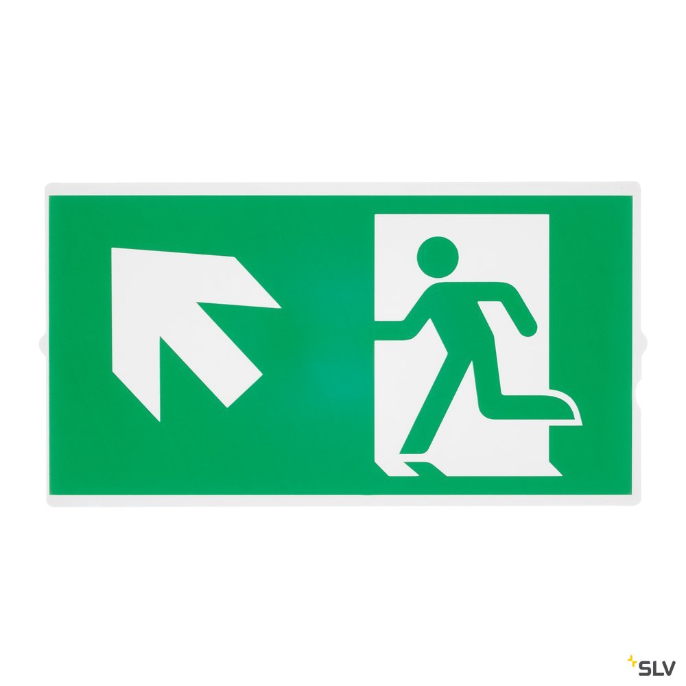 SLV P-LIGHT Emergency Series Stair Signs for Exit Wall, Ceiling, Pendant, small, green