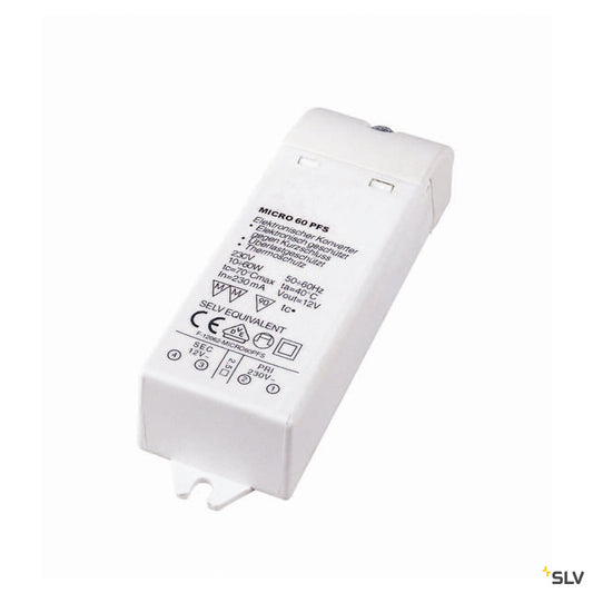 SLV Transformator, Betriebsgeraet FN MINITRAFO 1 60VA 12V 10,5x3,3x2,2cm