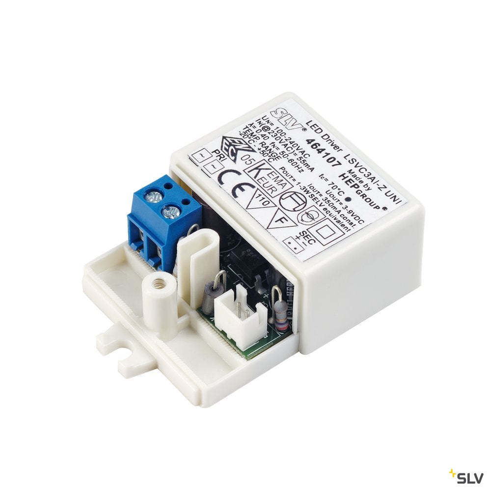 SLV LED-Treiber, 3VA, 350mA, mit AMP Stecker, inkl. Zugentlastung