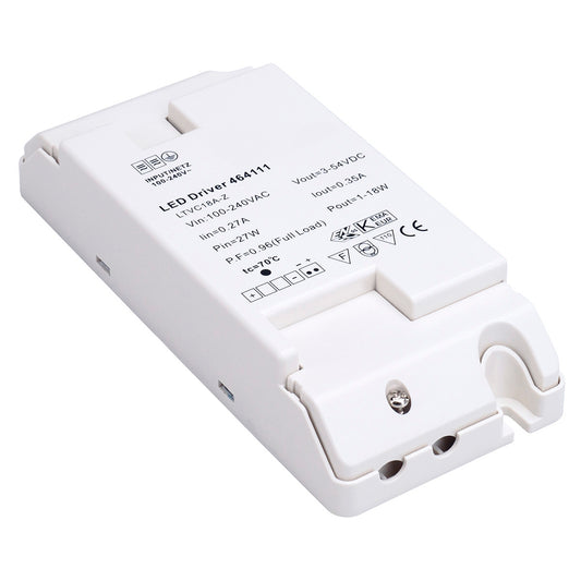 SLV LED TREIBER 18W, 350mA, inkl. Zugentlastung