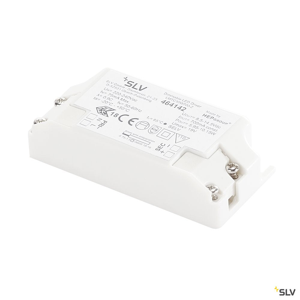 SLV LED-Treiber, 10W, 700mA, inkl. Zugentlastung, dimmbar
