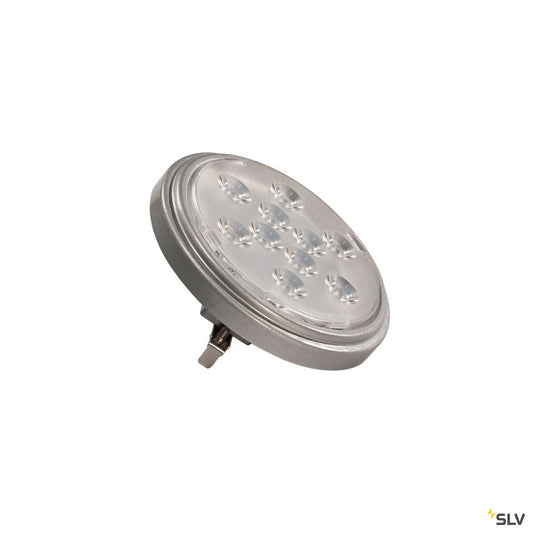 SLV LED QR111 G53 Leuchtmittel, 13°, silvergrey, 4000K, 800lm