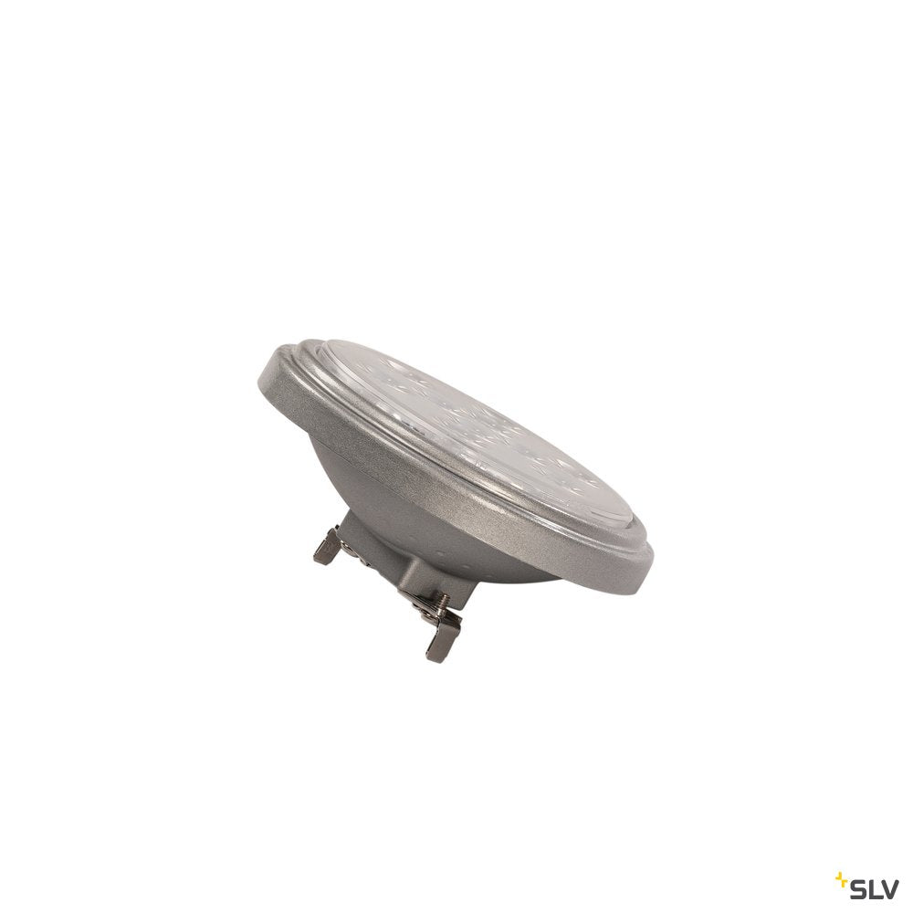 SLV LED QR111 G53 Leuchtmittel, 13°, silvergrey, 4000K, 800lm