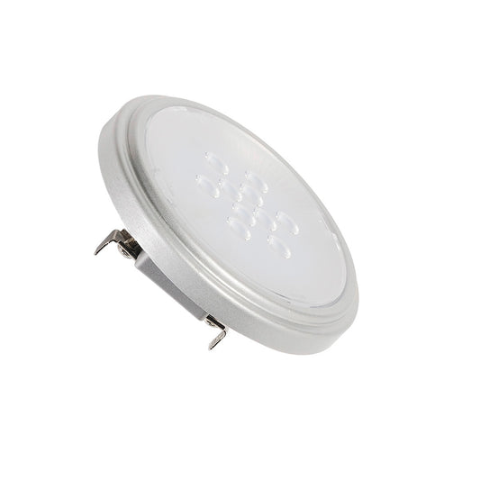 SLV QR111 Retrofit LED Leucht- mittel, G53, 4000K, 25°, silbergrau