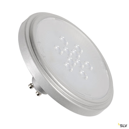 SLV LED-Leuchtmittel QPAR111 GU10 2700K 40° silbergrau