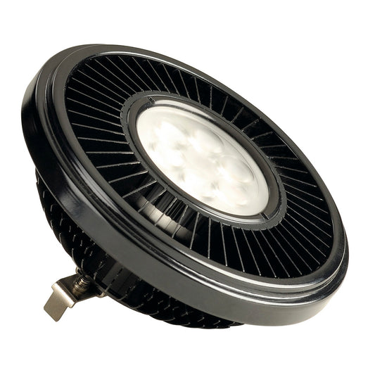 SLV LED QRB111 Leuchtmittel, schwarz, 19,5W, 30°, 2700K, dimmbar