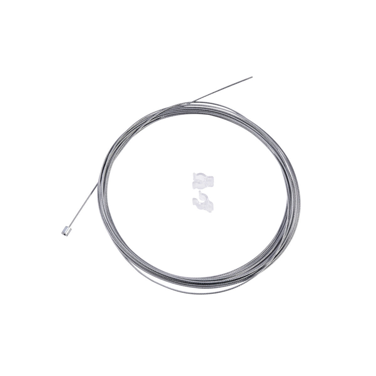 SLV Drahtseilabhängung aus Stahl, 1,0mm x 3000mm, einseitig mit Nippel, inkl. 2 Kabelclips