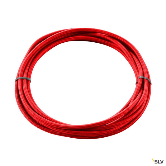 SLV TEXTILKABEL, 3-polig, 5 m, rot