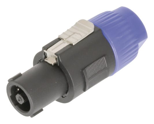 Valueline Stecker Speaker 4-Pin Male PVC Schwarz