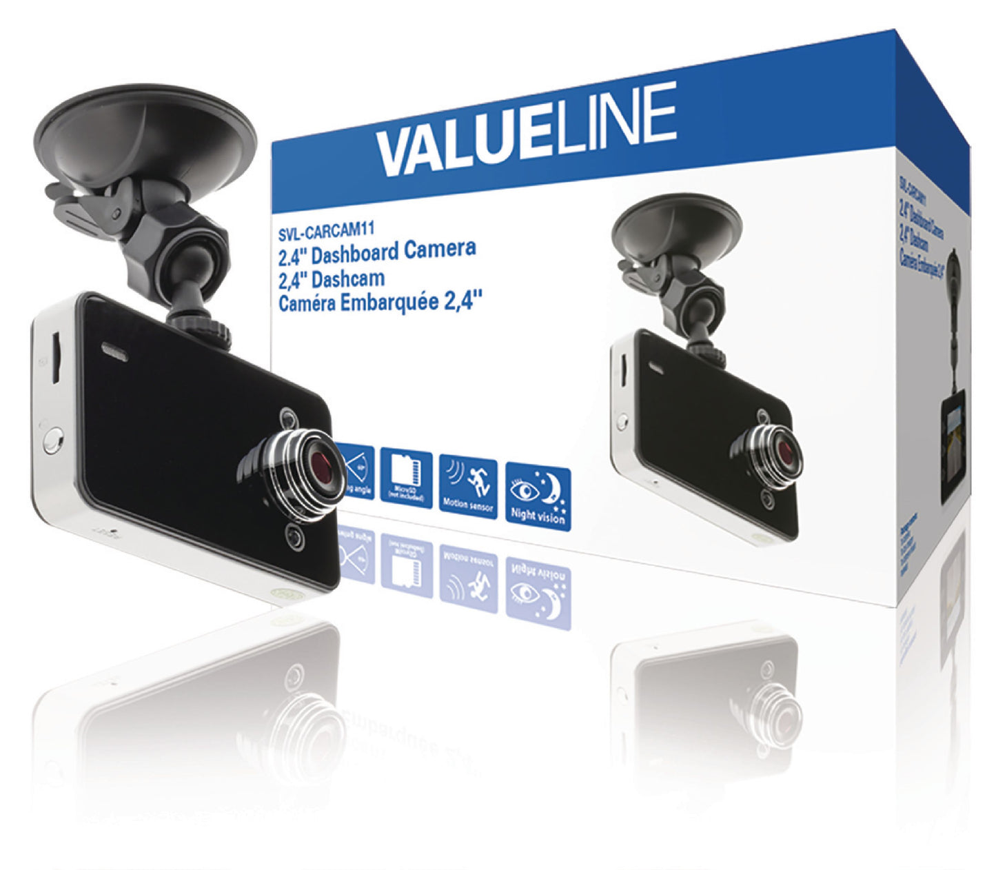 Valueline 2.4 " KFZ-Kamera 1280x720
