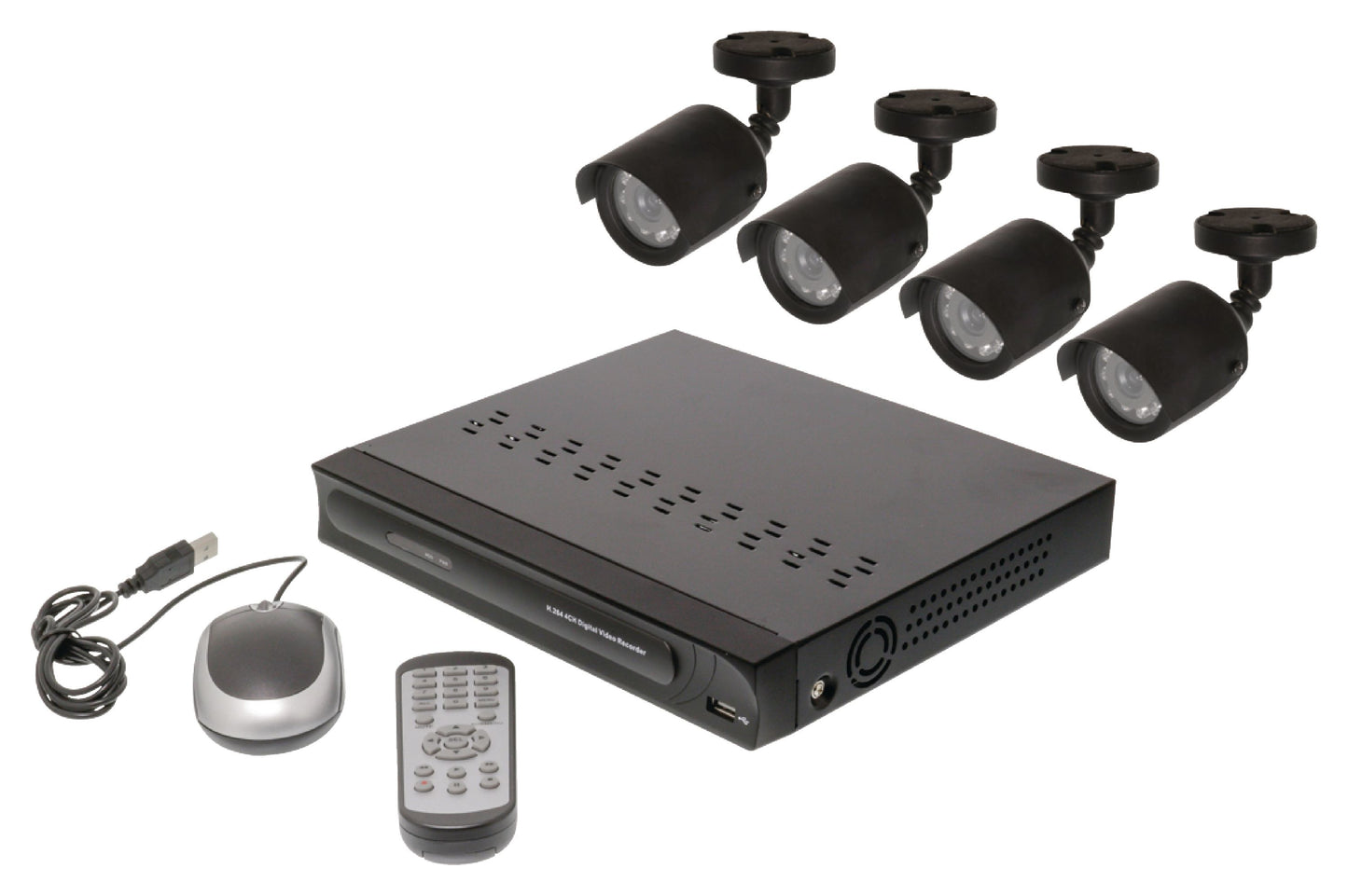Valueline Videoüberwachungs-Set HDD 500 GB / 420 TVL - 4 x Kamera