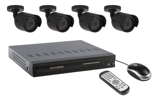 Valueline Videoüberwachungs-Set HDD 500 GB / 420 TVL - 4 x Kamera