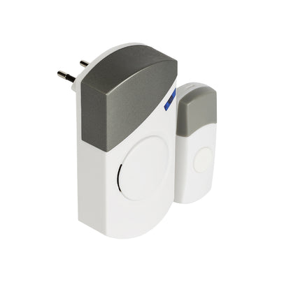 Valueline Funktürklingel-Set mit Netzteil 70 dB Weiss/Grau
