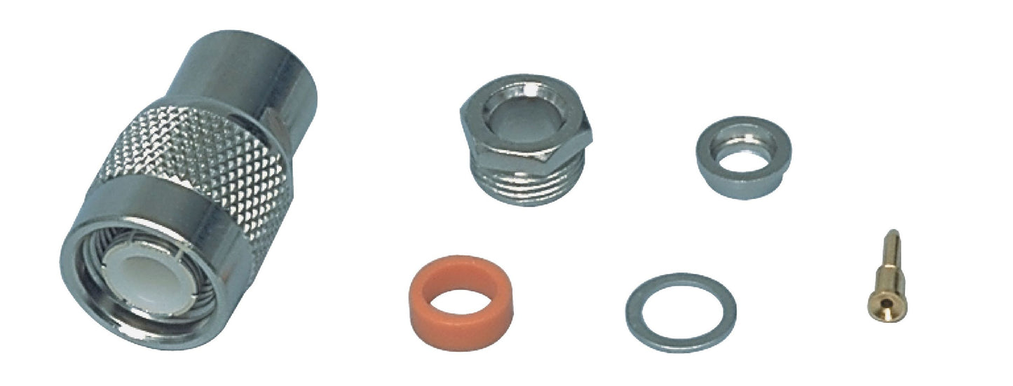 Valueline Stecker TNC Male Metall Silber