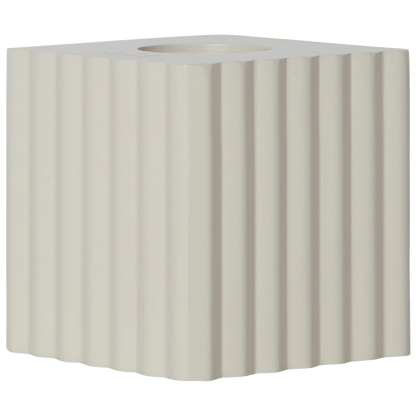 Tischleuchtenfassung ''Box'', E27-Fassung, geriffelt, beige, mit Schalter