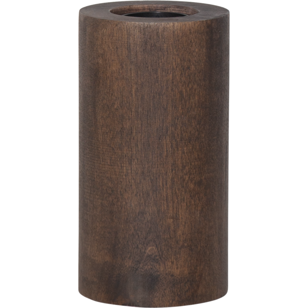Tischleuchtenfassung ''Tub'', E27, walnuss, mit Schalter, 15x8cm