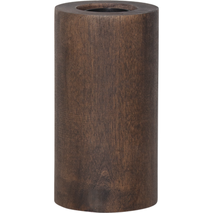 Tischleuchtenfassung ''Tub'', E27, walnuss, mit Schalter, 15x8cm