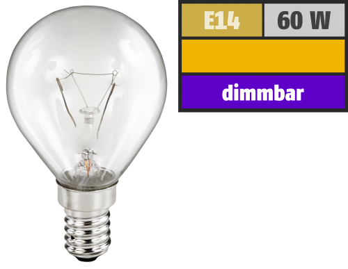 Osram Tropfenlampe OSRAM, E14, 230V, 60W, klar