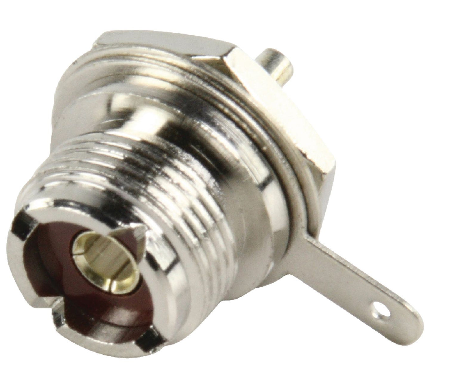 Valueline Stecker UHF Female Metall Silber