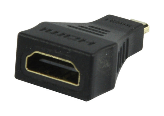 Valueline High-Speed-HDMI mit Ethernet-Adapter HDMI Micro Stecker - HDMI-Buchse Schwarz