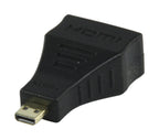 Valueline High-Speed-HDMI mit Ethernet-Adapter HDMI Micro Stecker - HDMI-Buchse Schwarz